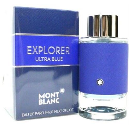 Montblanc Mont Blanc Explorer Ultra Blue Eau De Parfum Spray For Men 2.0 Oz / 60 ml