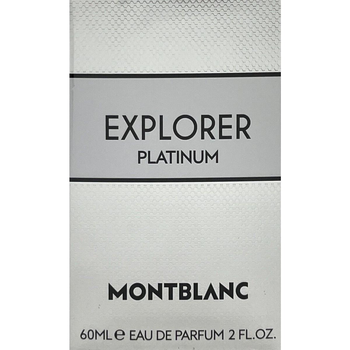 Montblanc Mont Blanc Explorer Platinum Eau DE Parfum For Men 2.0 Oz / 60 ml