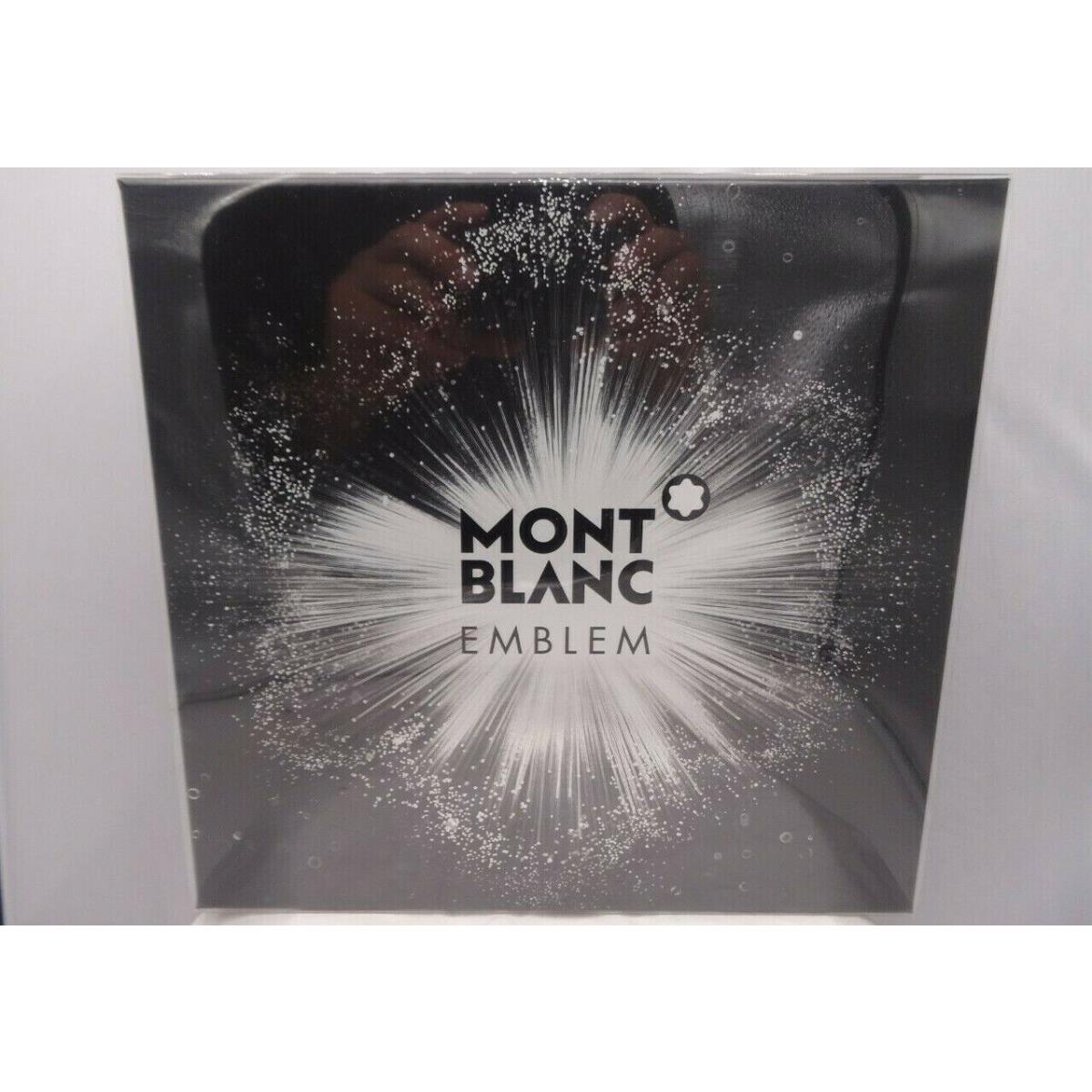 Montblanc Emblem by Mont Blanc 3 Piece Gift Set with 3.3 oz Edt Spray For Men