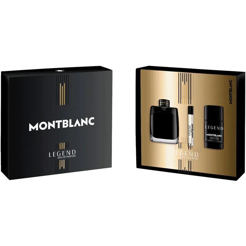 Montblanc Legend 3 Piece Set For Men: 3.4 Edp Mini Edp 7.5ml Deodorant