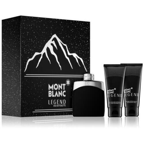 Montblanc Mont Blanc Legend 3PC Gift Set 3.3OZ Eau DE Toilette Spray