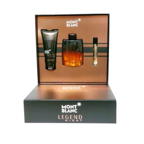 Montblanc Mont Blanc Legend Night 3PC Gift Set For Men