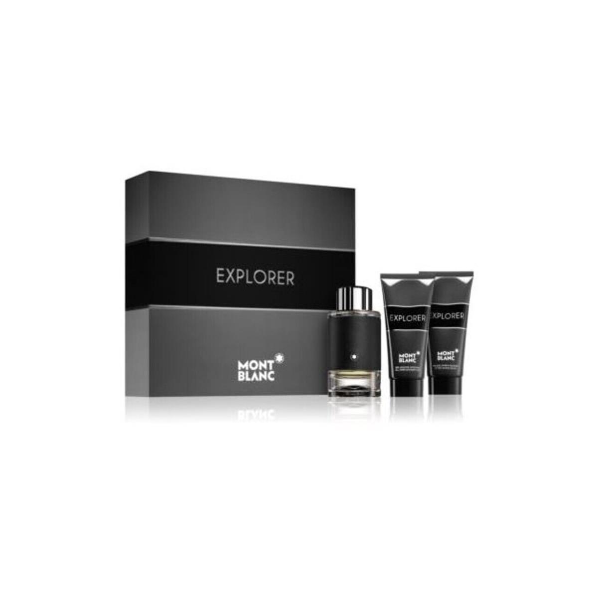 Montblanc Mont Blanc Explorer 3PC Gift Set - 3.4OZ Edp + Aftershavebalm 3.4 OZ + 3.4OZ S.g