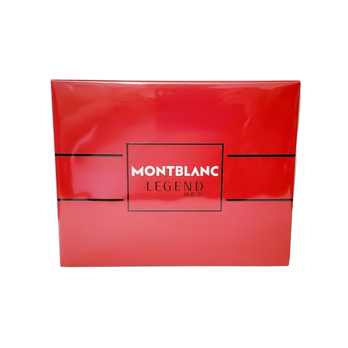 Montblanc Mont Blanc Legend Red 3PC Gift Set 3.4OZ Edp Spray For Men