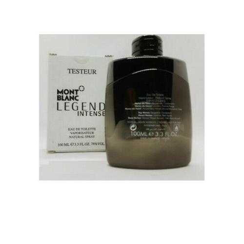 Montblanc Tester Men Mont Blanc Legend Intense Edt Spray 3.3 oz /3.4 100 ml