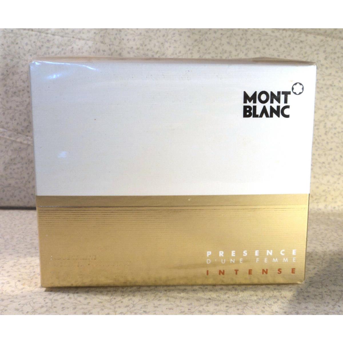 Montblanc Mont Blanc Presence D`une Femme Intense Edt Spray - 2.5 Oz. Box- Nos Rare