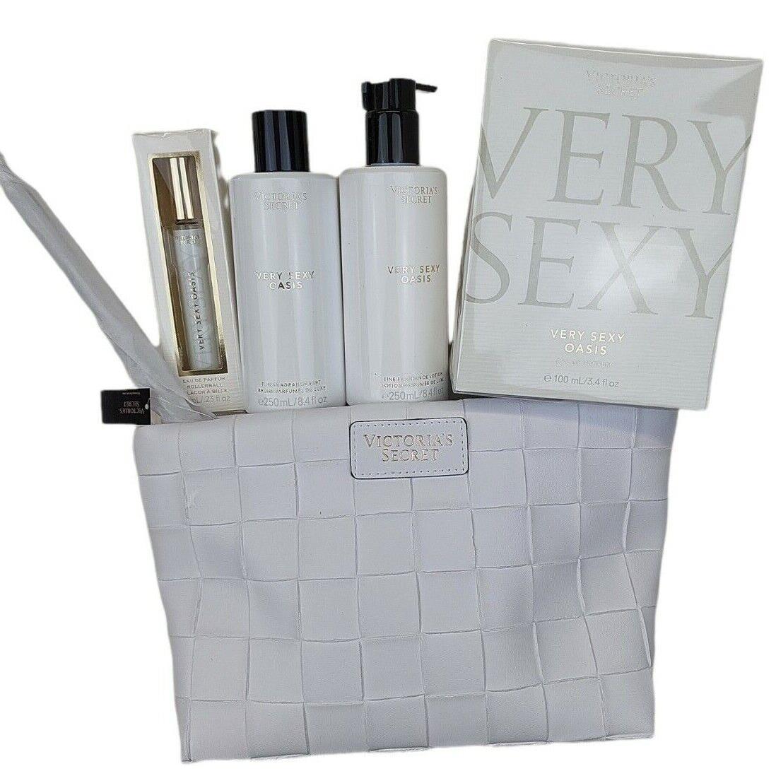 5 Victoria`s Secret Very Sexy Oasis Bundle Set 3.4oz Eau de Parfum/mist/roller