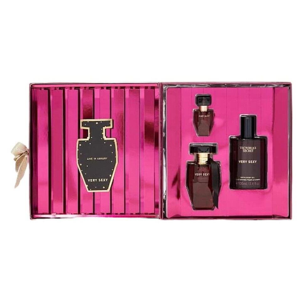 Victoria`s Secret Very Sexy 3 Pcs Eau De Parfum Gift Set For Women