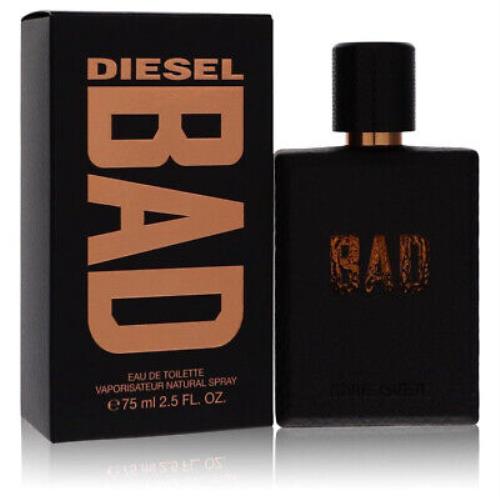 Diesel Bad Cologne 2.5 oz Edt Spray For Men by Diesel