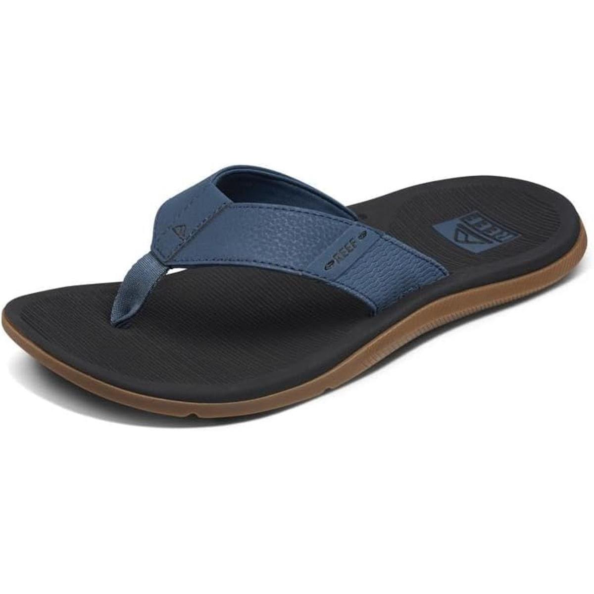 Man Reef Santa Ana Flip Flop Sandal Water Friendly CJ4016 Orion Black