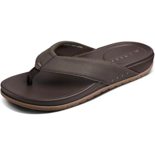 Man Reef Cushion Bonzer Flip Flop Sandal CJ4043 Color Brown