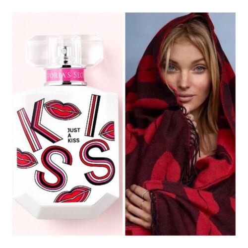 Victoria s Secret Just A Kiss Eau de Parfum 1.7 Fl.oz. and VS Throw Blanket