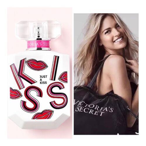 Victoria s Secret Just A Kiss Eau de Parfum 1.7 Fl.oz. and VS Tote Bag