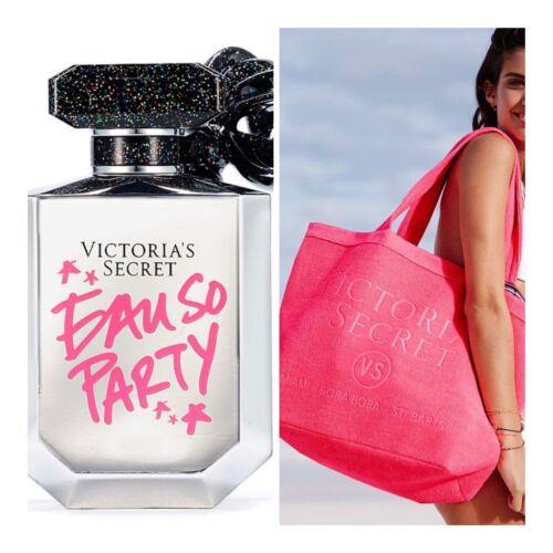 Victoria`s Secret Eau SO Party Eau de Parfum 1.7 Fl.oz. and VS Tote Bag