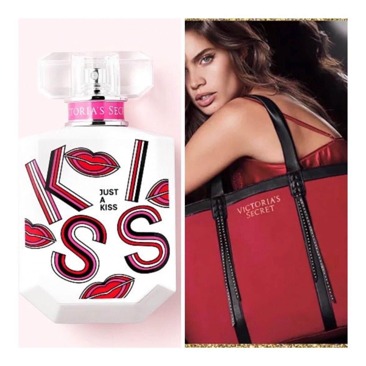 Victoria s Secret Just A Kiss Eau de Parfum 1.7 Fl.oz. and Tote Bag