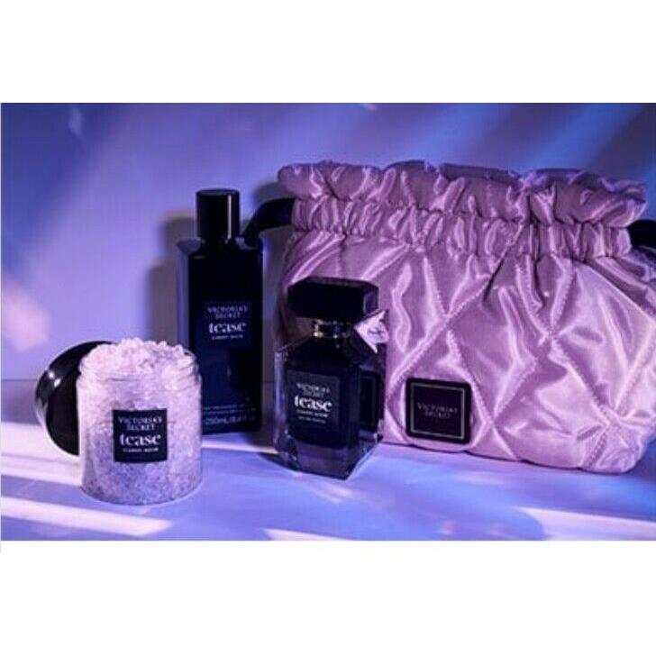 Victoria`s Secret Tease Candy Noir Eau de Parfum 3.4oz+Bag+Bath Crystal+mist Set