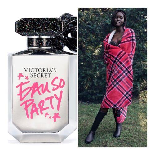 Victoria`s Secret Eau SO Party Eau de Parfum 1.7 Fl.oz. and VS Throw Blanket