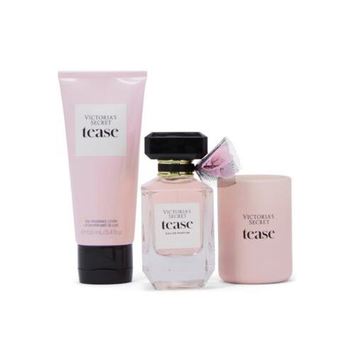 Victoria`s Secret Tease Gift Set Lotion Candle 1.7 Eau De Parfum