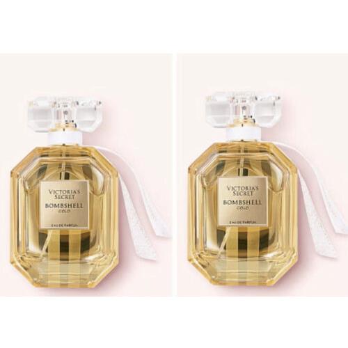 Victoria s Secret Bombshell Gold Eau de Parfum 1.7 Fl.oz. Lot of 2