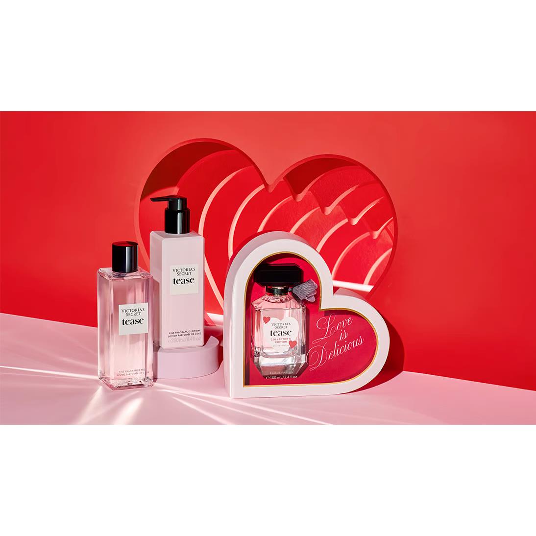 Victoria`s Secret 3.4 oz Tease Eau de Parfum+lotion+mist 3 Piece Bundle Set