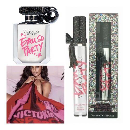 Victoria`s Secret Eau SO Party Eau de Parfum 1.7 Fl.oz. /rollerball /blanket