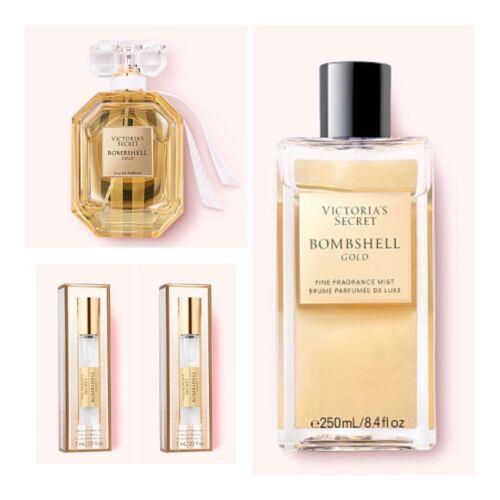 Victoria s Secret Bombshell Gold Eau de Parfum 1.7 Fl.oz. /rollerball 2 /mist