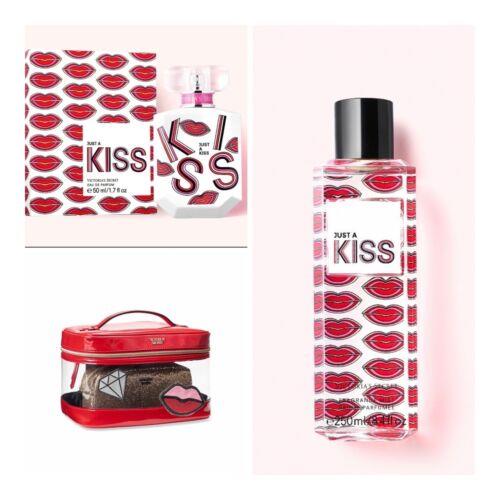 Victoria s Secret Just A Kiss Eau de Parfum 1.7 Fl.oz. / Mist / Train Case