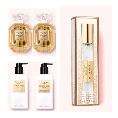 Victoria`s Secret Bombshell Gold Edp 1.7 Fl.oz. 2 / Rollerball / Lotion 2