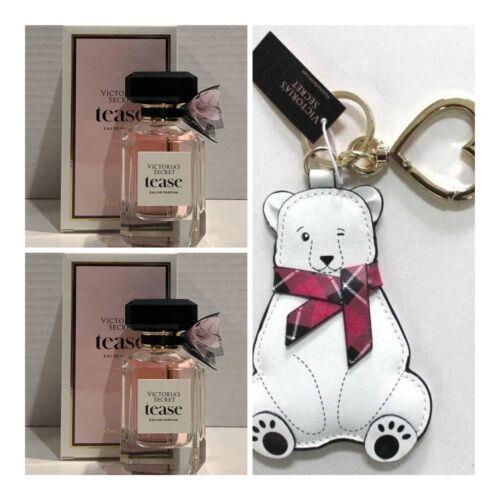 Victoria`s Secret Tease Eau de Parfum 1.7 Fl.oz. 2 and Polar Bear Keycha