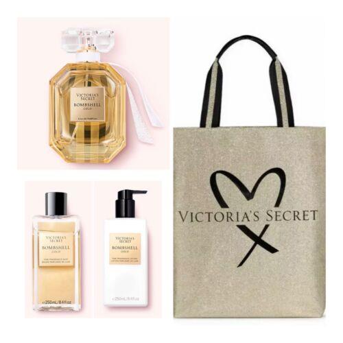 Victoria`s Secret Bombshell Gold Eau de Parfum 1.7 Fl.oz. /mist /lotion /bag