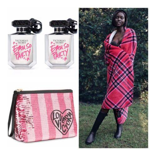 Victoria`s Secret Eau SO Party Eau de Parfum 1.7 Fl.oz. 2 /vs Bag /vs Blanket