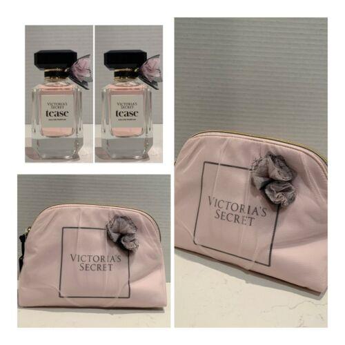 Victoria`s Secret Tease Eau de Parfum 1.7 Fl.oz. 2 and VS Beauty Bag