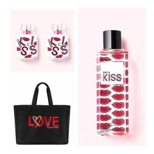 Victoria s Secret Just A Kiss Eau de Parfum 1.7 Fl.oz. 2 / Mist / Tote Bag