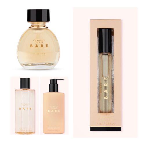 Victoria`s Secret Bare Eau de Parfum 3.4 Fl.oz. / Rollerball / Mist / Lotion