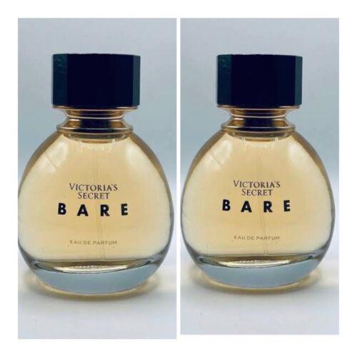 Victoria`s Secret Bare Eau de Parfum 3.4 Fl.oz. Lot of 2