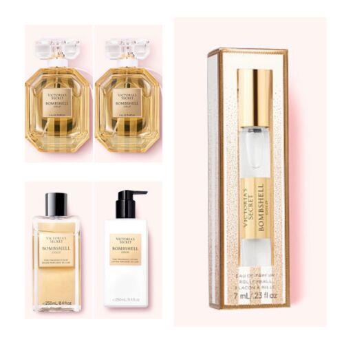 Victoria`s Secret Bombshell Gold Edp 1.7 Fl.oz. 2 /rollerball /mist /lotion