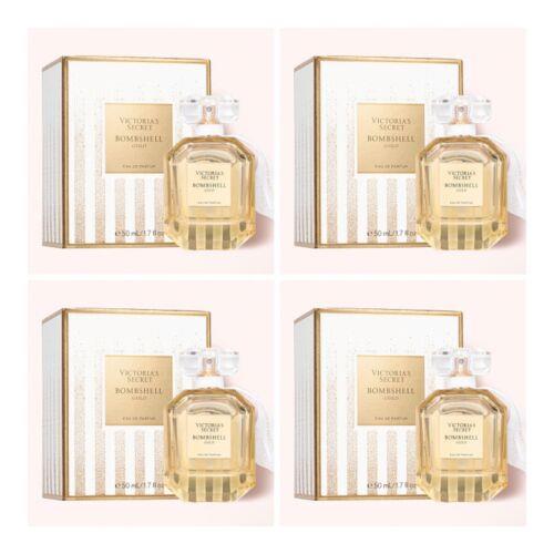 Victoria`s Secret Bombshell Gold Eau de Parfum 1.7 Fl.oz. Lot of 4