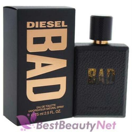 Bad by Diesel For Men 2.5oz Eau De Toilette Spray