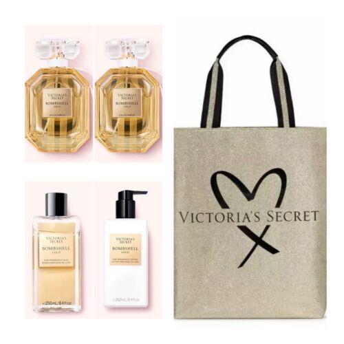 Victoria`s Secret Bombshell Gold Eau de Parfum 1.7 Fl.oz 2 /mist /lotion /bag