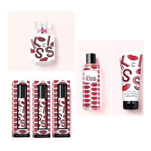 Victoria s Secret Just A Kiss Edp 3.4 Fl.oz. /rollerball 3 /mist /body Cream