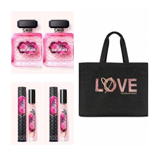 Victoria`s Secret Tease Heartbreaker Edp 3.4 Fl.oz 2 /rollerball 2 /tote Bag