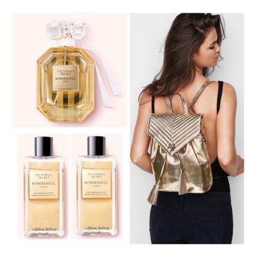 Victoria s Secret Bombshell Gold Eau de Parfum 1.7 Fl.oz. /mist 2 /backpack