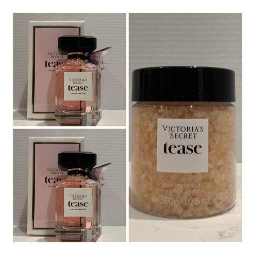 Victoria`s Secret Tease Eau de Parfum 3.4 Fl.oz. 2 and Bath Crystals