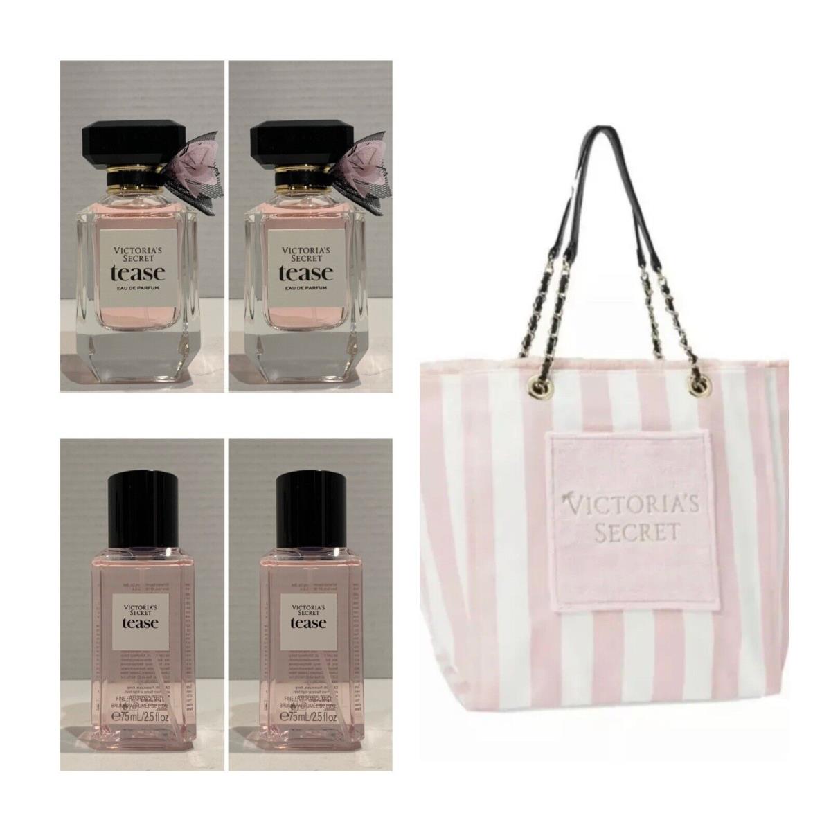 Victoria`s Secret Tease Eau de Parfum 3.4 Fl.oz. 2 / Mist 2 / Tote Bag