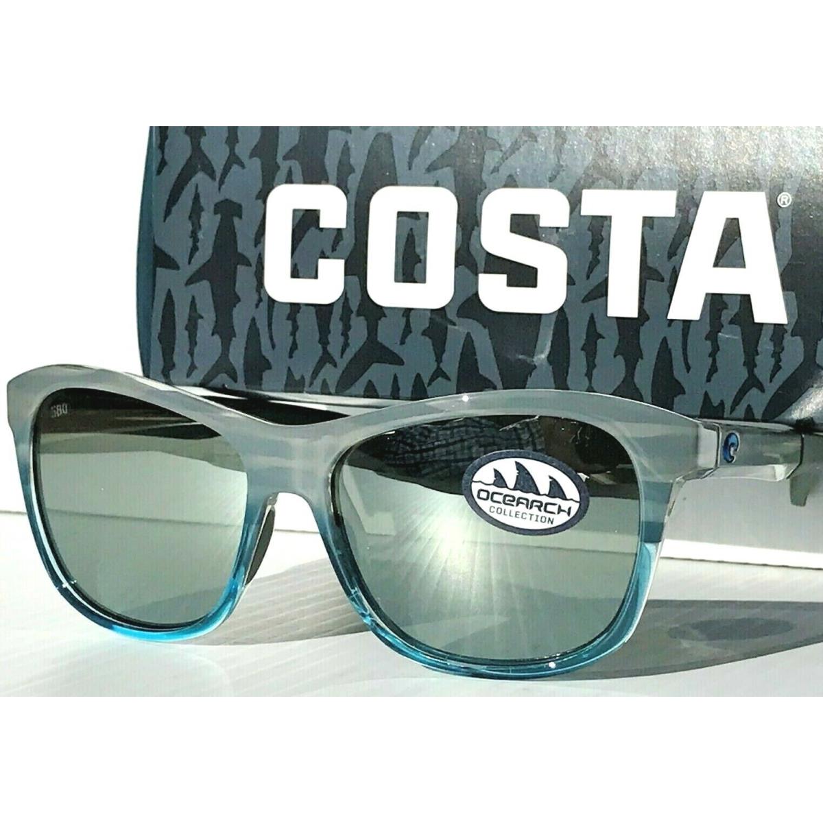 Costa Del Mar Vela Ocearch Coastal Fade Pol Gray Silver 580G Sunglass Vla 275