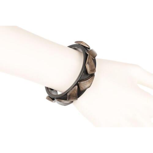 Diesel 301448 Women Solid Brass Black Bracelet 2-1/8 Diameter