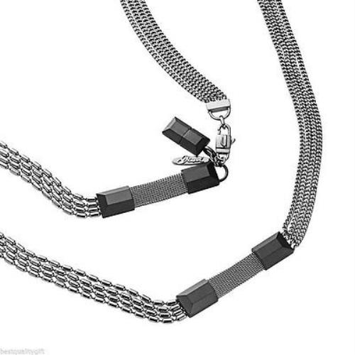 Diesel Mixed Stainless Steel Chain Long Necklace DX0454