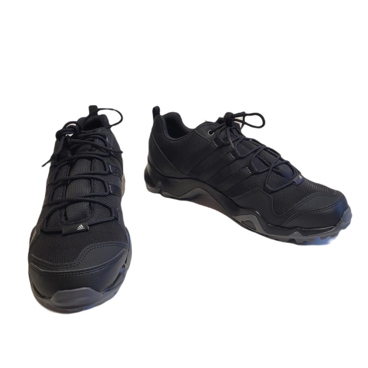 Adidas AX2S Black Hiking Shoe with Black Stripes Men`s Sizes