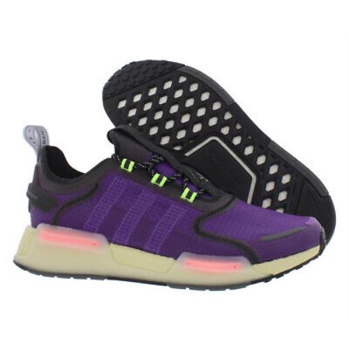 Adidas NMD_V3 Mens Shoes - Active Purple/Core Black/Signal Green, Main: Purple