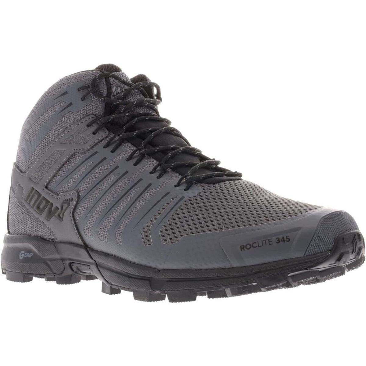 Inov8 Men`s Roclite G 345 Grey/black Waterproof Hiking Boots